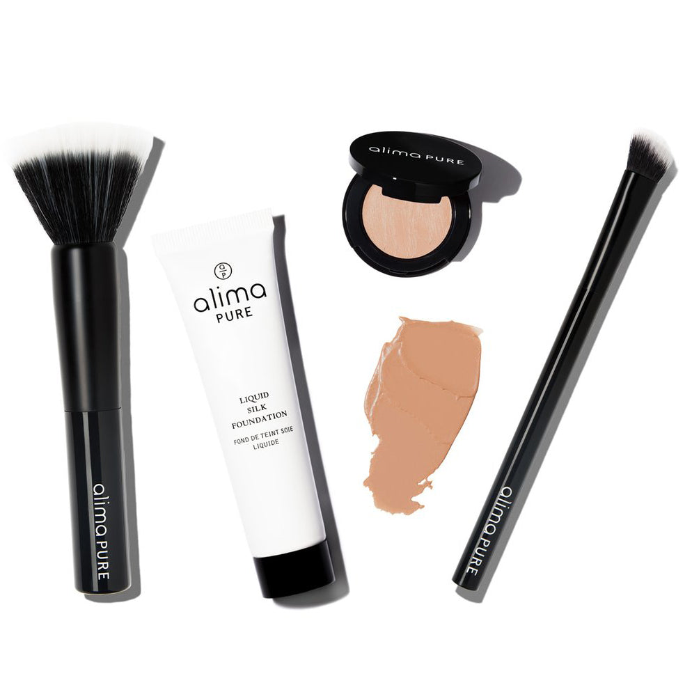 alima pure liquid silk foundation