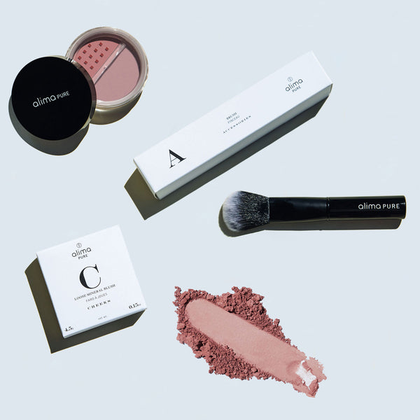 Loose Mineral Blush + Blush Brush all